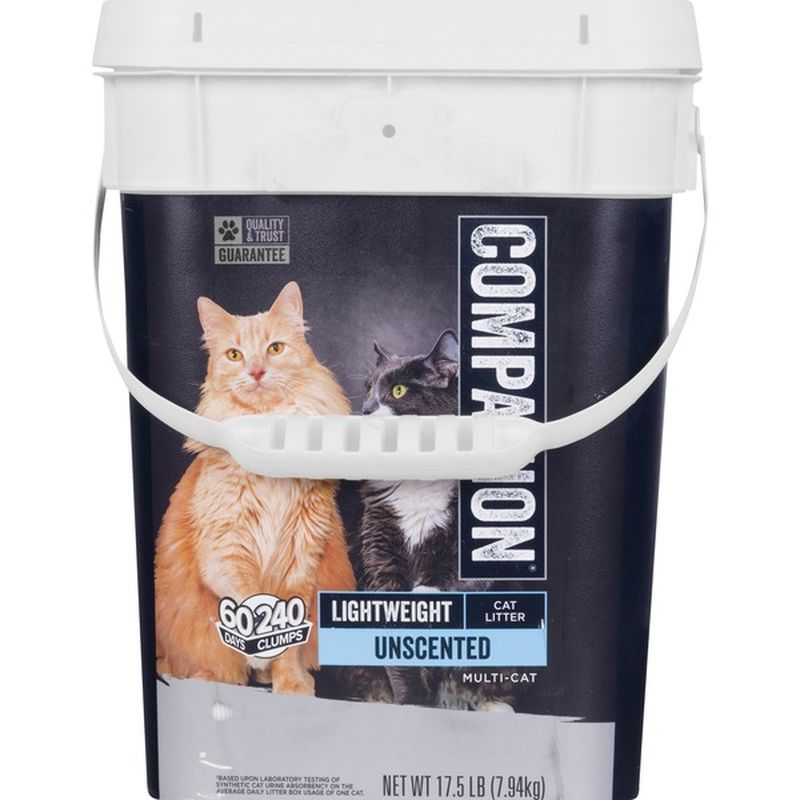 Companion Cat Litter, MultiCat, Lightweight, Unscented (17.5 lb