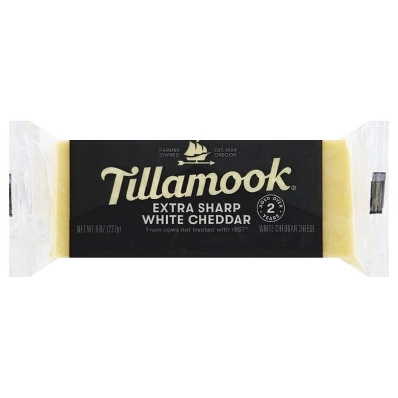 Tillamook Extra Sharp White Cheddar Cheese Block (8 oz) Instacart