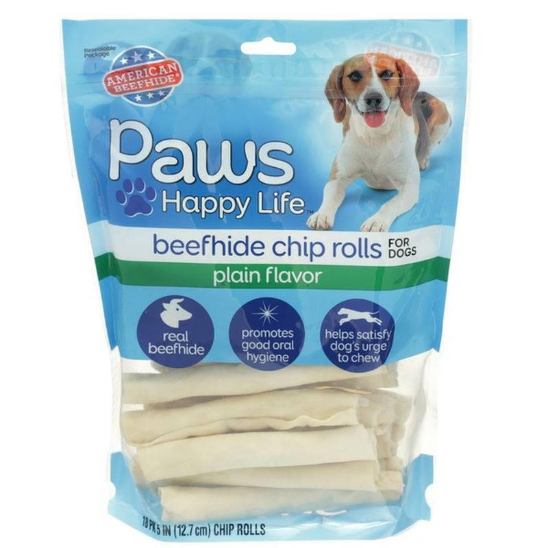 Paws Happy Life Plain Flavor Beefhide 