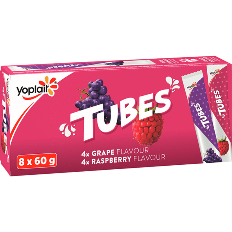 Yoplait Raspberry & Grape Yogurt Tubes (60 g) Delivery or Pickup Near