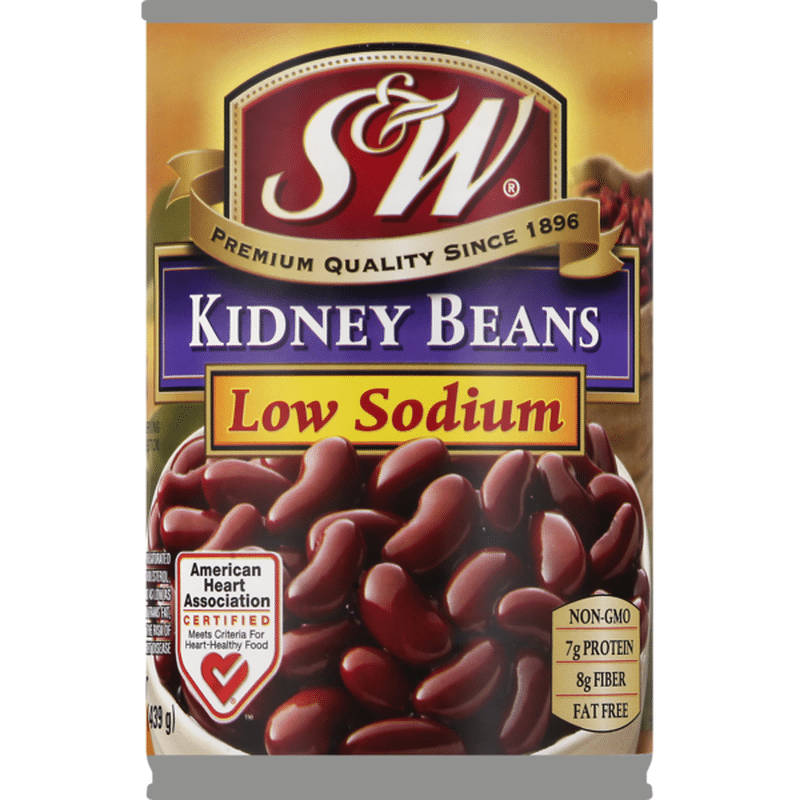 S&w Kidney Beans, Low Sodium, Can (15.25 oz) from Falletti Foods