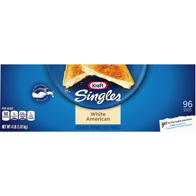 Kraft Singles White American Cheese Slices (4 lb) from BJ ...