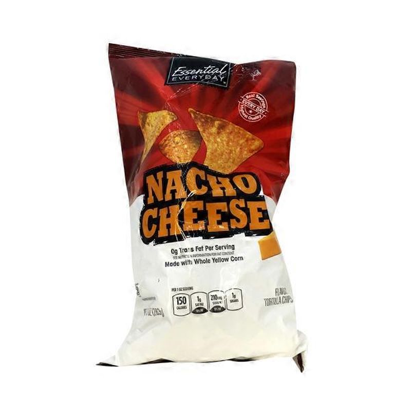 Essential Everyday Nacho Cheese Flavored Tortilla Chips (10 oz) - Instacart