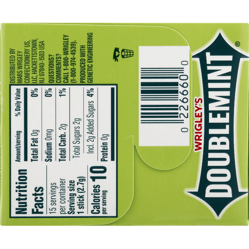 Doublemint Wrigley's Chewing Gum (15 ct) Instacart
