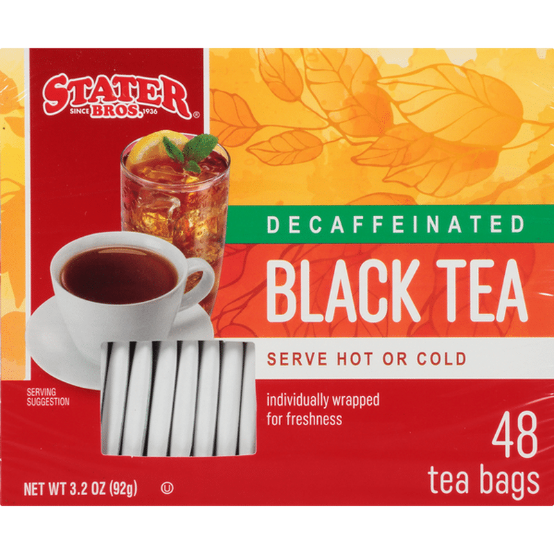Stater Bros. Markets Decaffeinated Orange Pekoe & Pekoe Cut Tea Bags (48 ct) Instacart