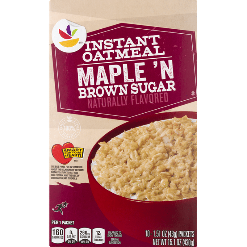 SB Instant Oatmeal, Maple 'N Brown Sugar (10 each) Instacart