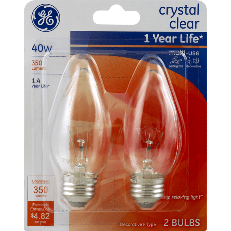 GE Crystal Clear MultiUse Bulbs 40W (2 ct) Instacart