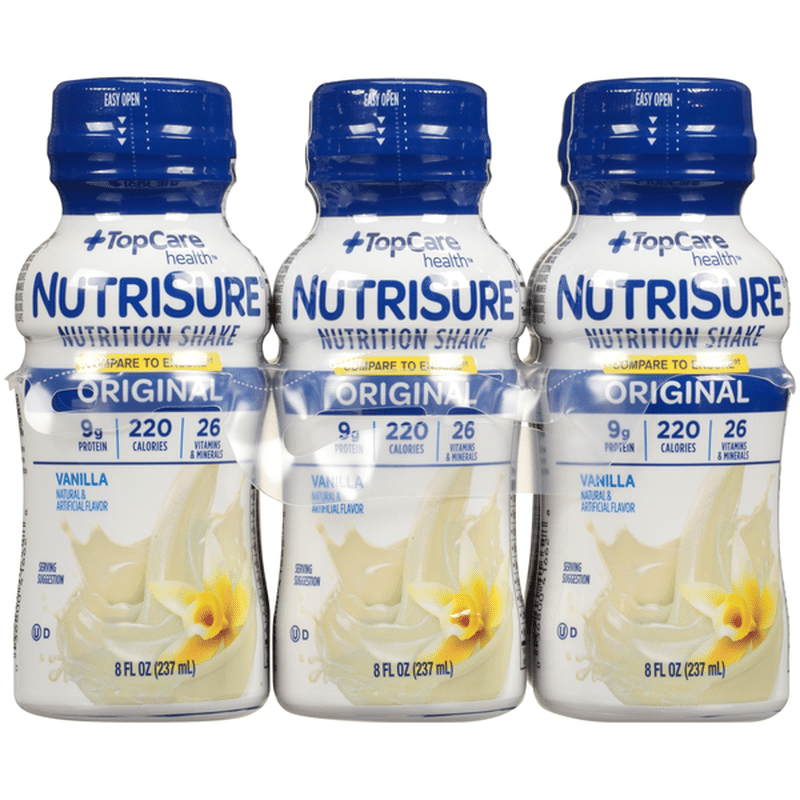 Topcare Nutrisure Vanilla Original Nutrition Shake 6 Ct Instacart 0056