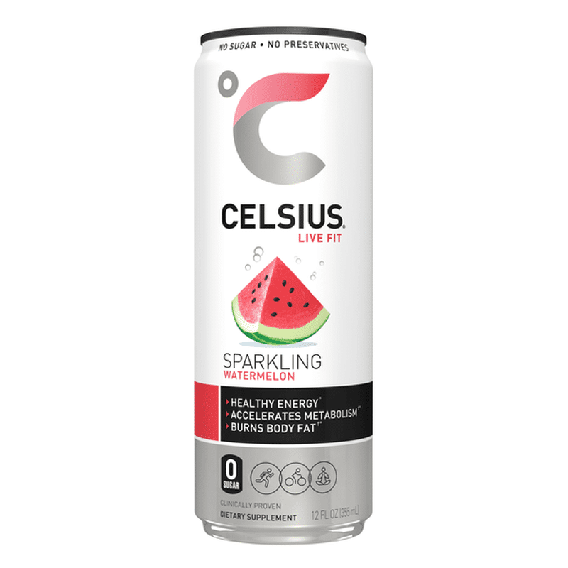 CELSIUS Sparkling Energy Drink Watermelon (1 ct) Instacart