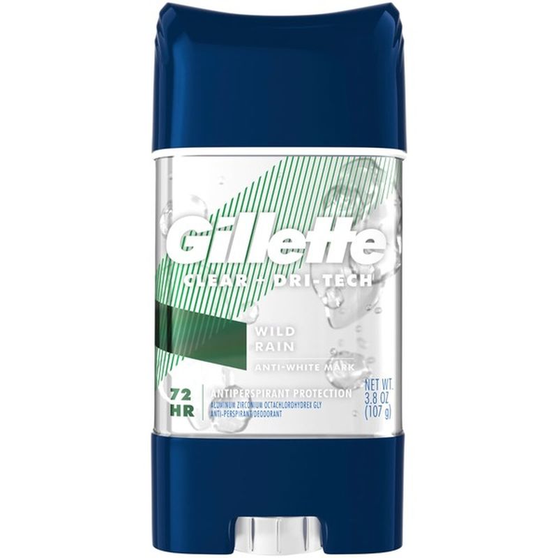 Gillette Antiperspirant Deodorant For Men, , Wild Rain (3.8 oz) from