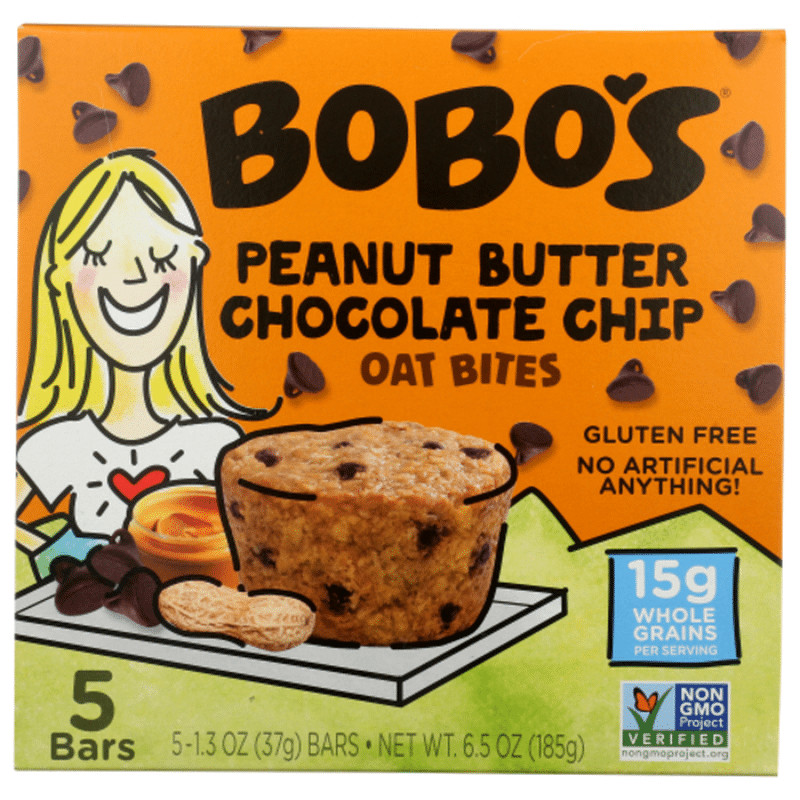 Bobo's Peanut Butter Chocolate Chip Oat Bites (1.3 oz) - Instacart