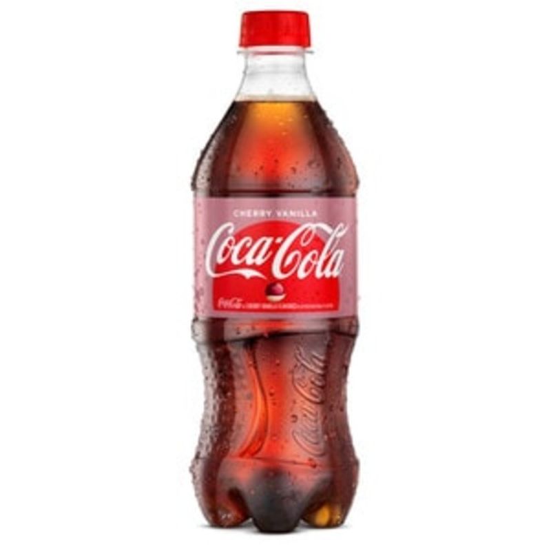 Coca Cola Cherry Vanilla Flavored Soda Pop Soft Drink 20 Oz Instacart