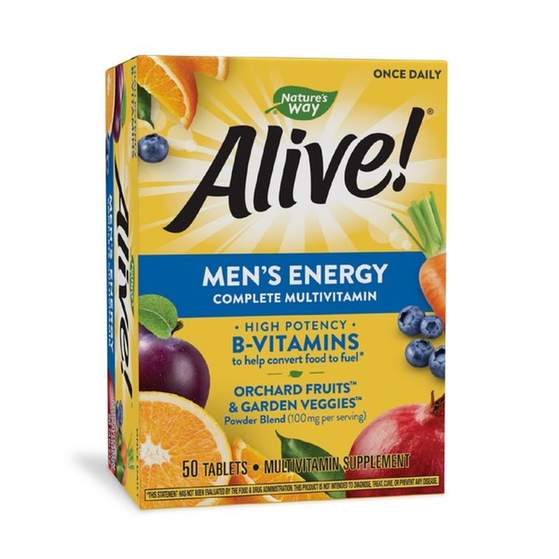 Alive! Complete Multivitamin, Men's 50+, Tablets (50 each) Instacart