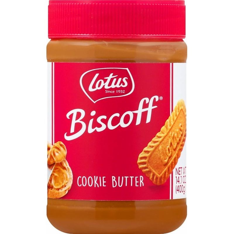 Lotus Biscoff Cookie Butter Spread, Creamy (14 Oz) From Mariano's ...