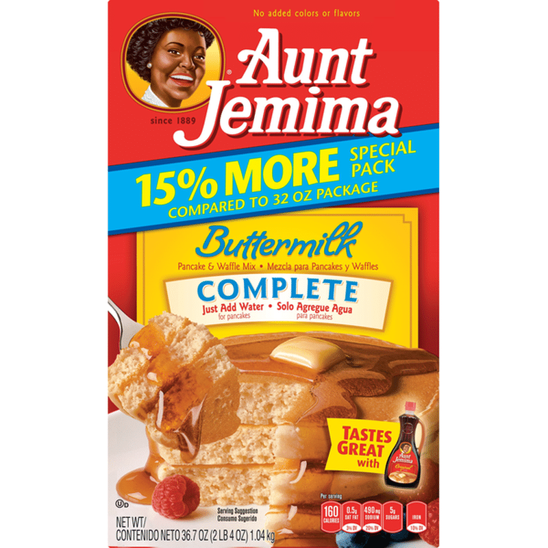 Aunt Jemima Pancake & Waffle Mix, Buttermilk, Complete, Special Pack