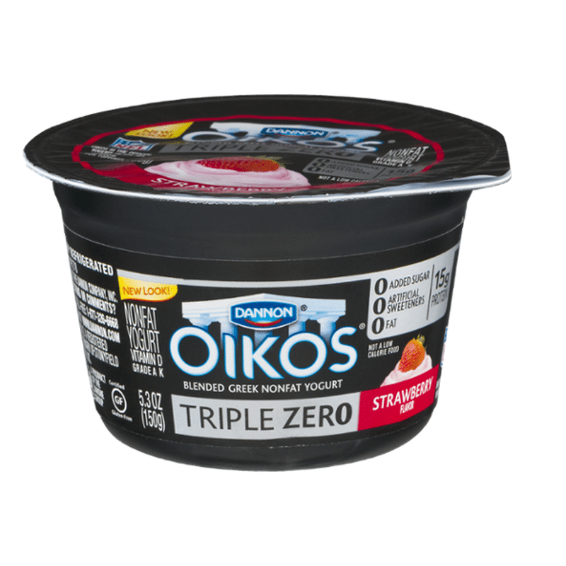 Oikos Triple Zero Strawberry Greek Yogurt