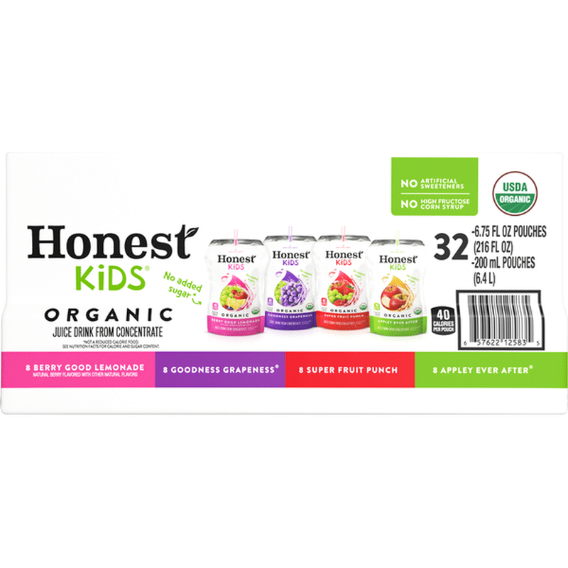 Honest Kids Variety Pack Organic Fruit Juice Drink (6.75 fl oz) Instacart