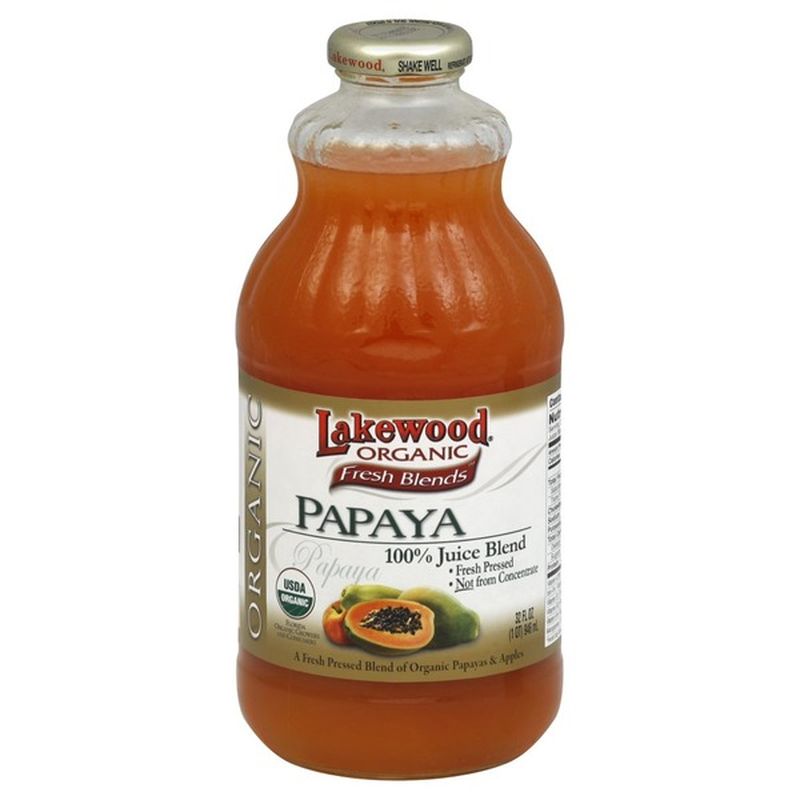 Lakewood Juice, Organic, Papaya Blend (32 oz) Instacart