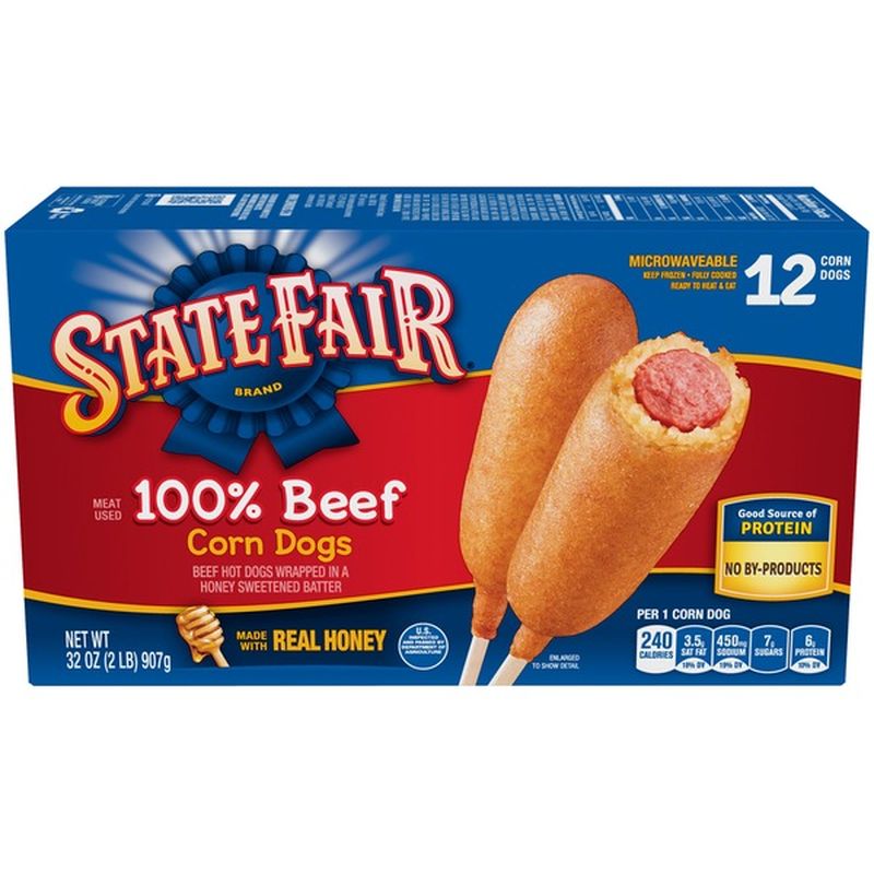 State Fair Beef Corn Dogs, Frozen (12 ct) from Brookshire's - Instacart