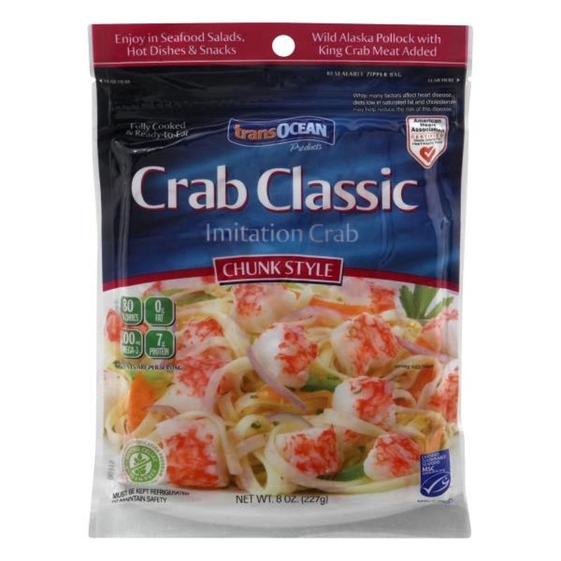 TransOcean Imitation Crab, Chunk Style (8 oz) from Publix Instacart