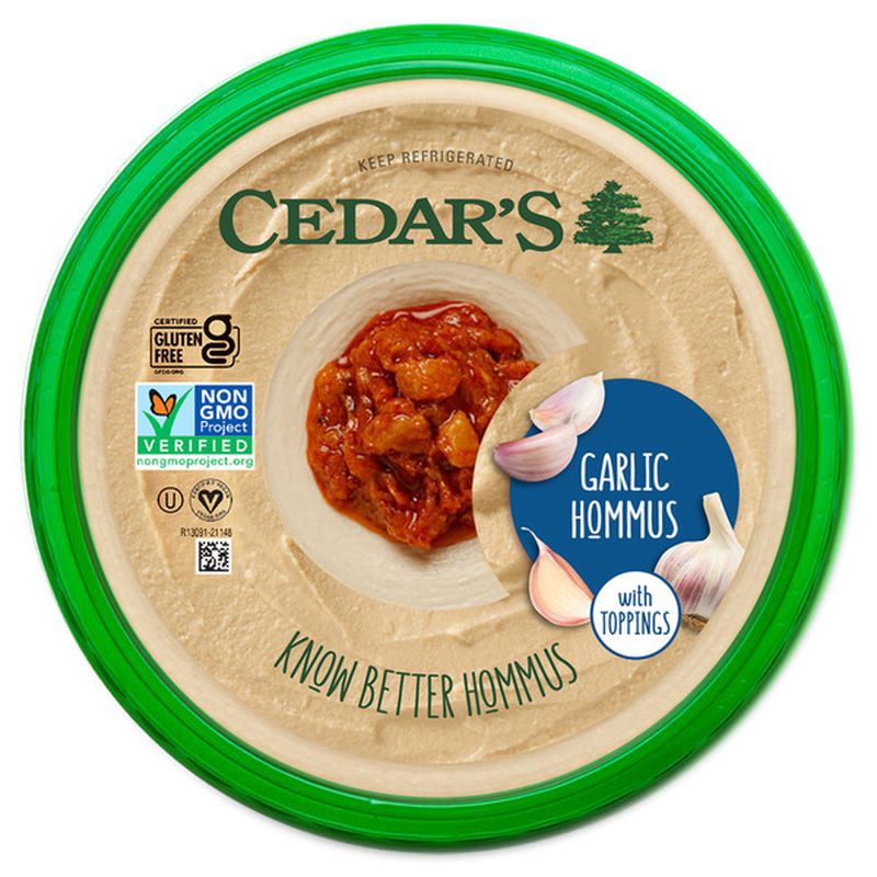 Cedar's Foods Garlic Hommus (20 oz) Instacart