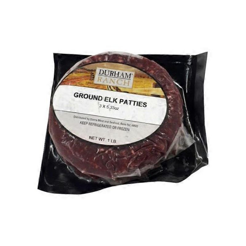 Durham Ranch Ground Elk Patty (16 oz) - Instacart