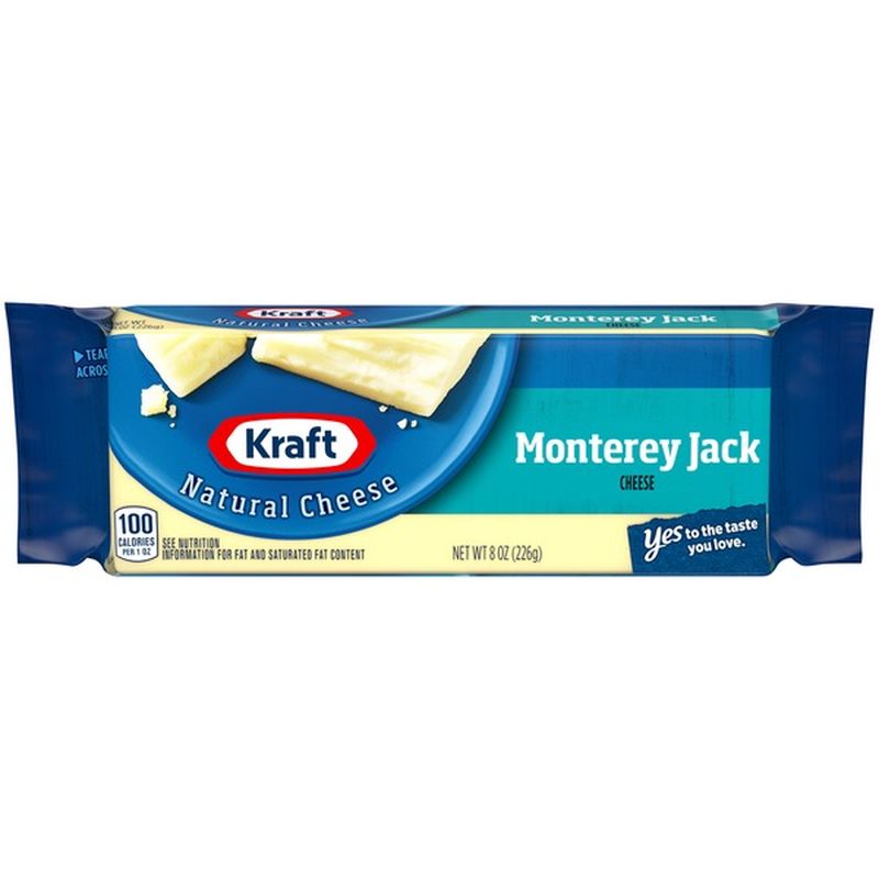 Kraft Natural Monterey Jack Cheese Block (8 oz) Instacart