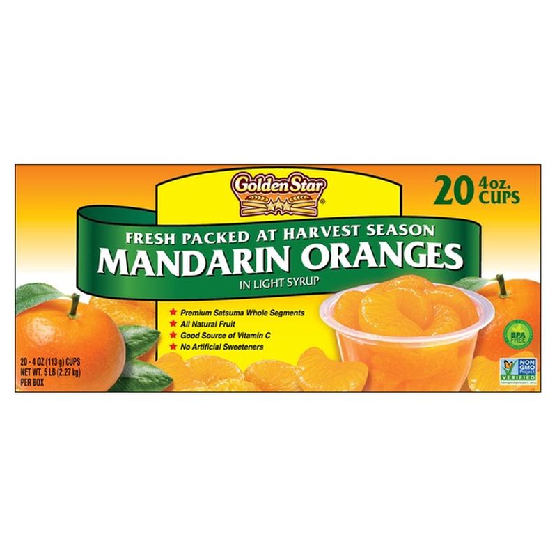 Golden Star Mandarin Orange Cups
