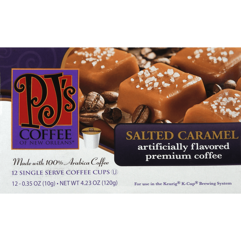 PJ's Coffee of New Orleans Salted Caramel Premium Coffee (12 each