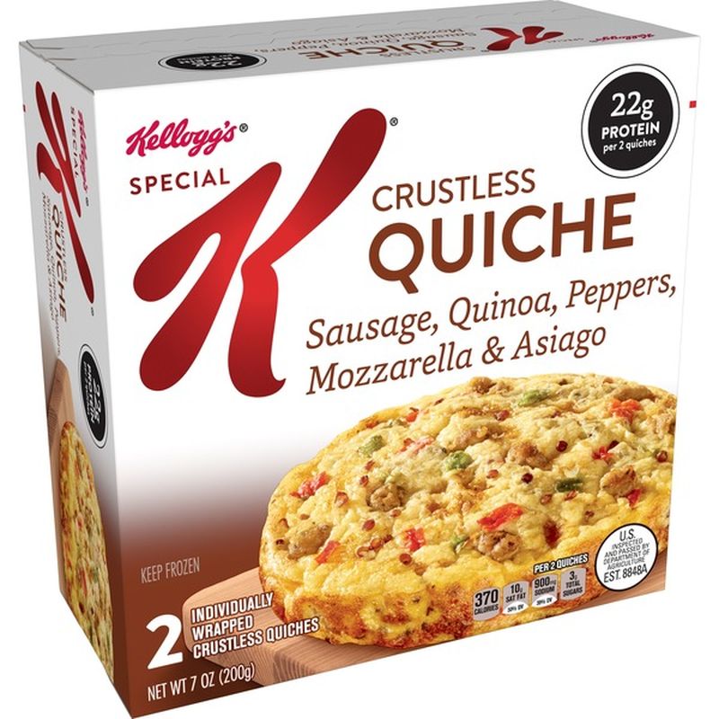 Kellogg's Special K Crustless Quiche Sausage, Quinoa, Peppers