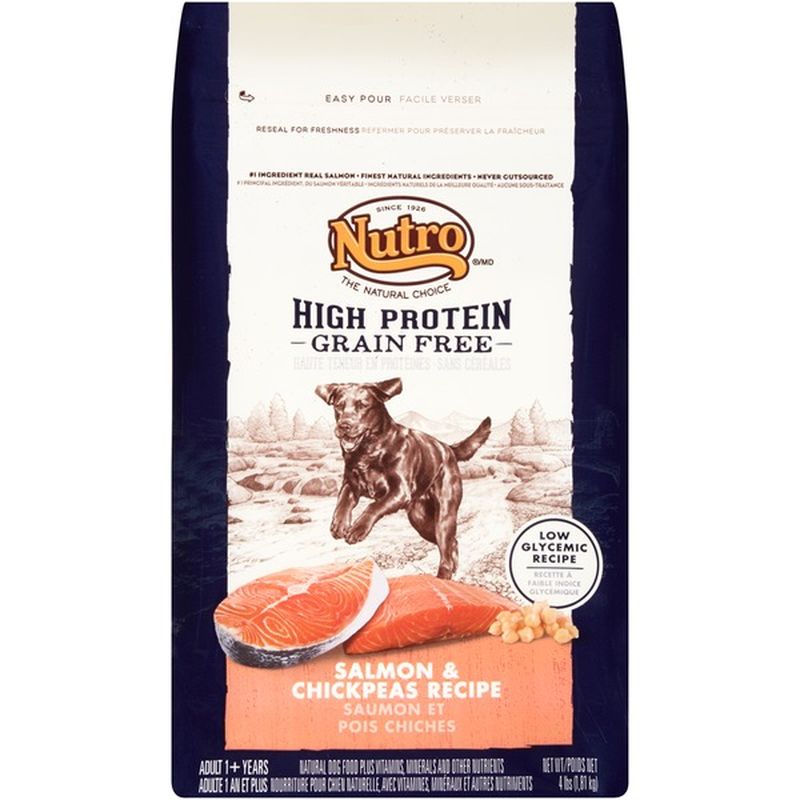Nutro High Protein Grain Free Adult Salmon & Chickpeas Recipe Dog Food