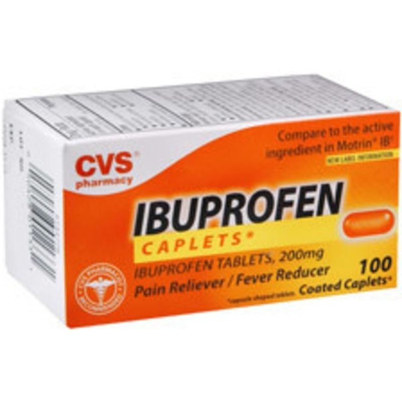 CVS Pharmacy Ibuprofen Coated Caplets (100 ct) Instacart