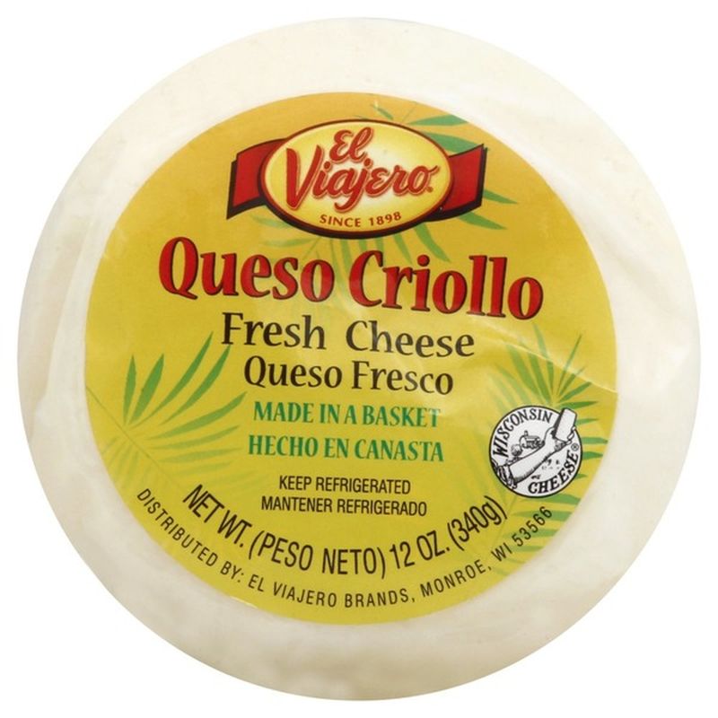 El Viajero Cheese, Fresh, Queso Fresco (12 oz) - Instacart