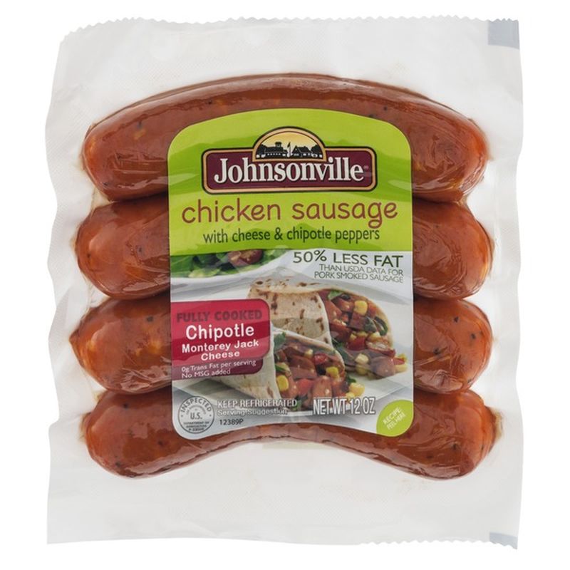 Johnsonville Chipotle & Monterey Jack Chicken Sausage (12 oz) from Shop