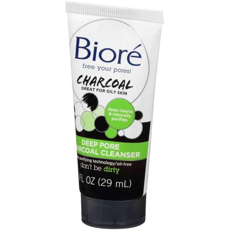 Bioré Charcoal Face Wash, Daily Face Cleanser for Deep Pore Cleansing