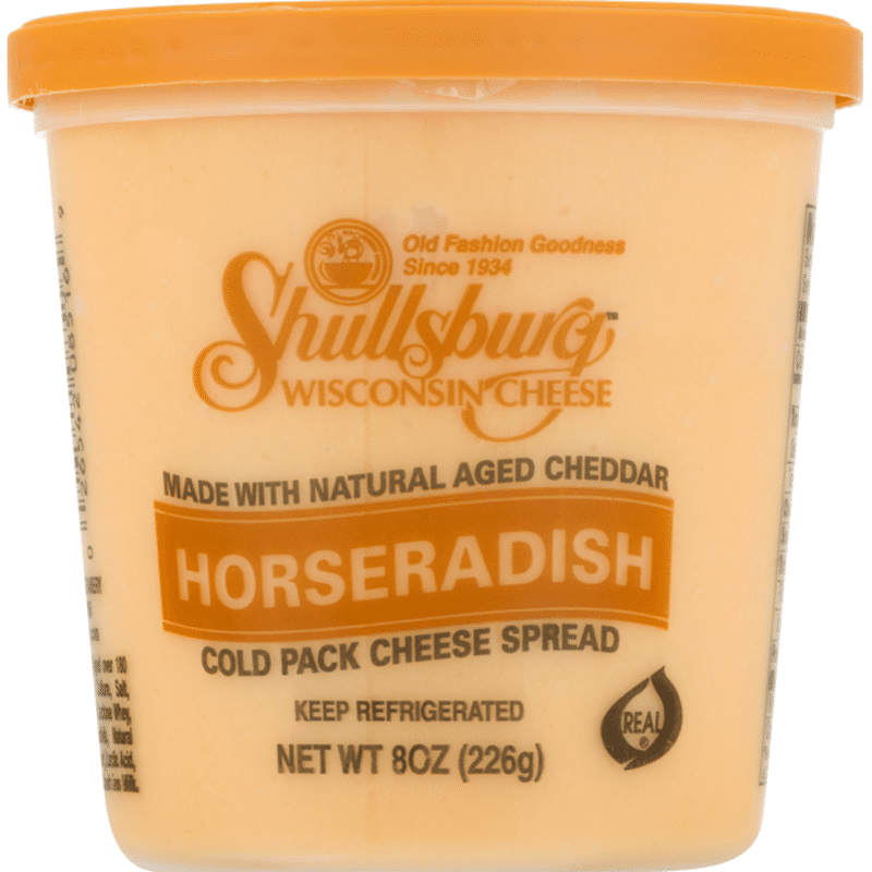 Shullsburg Wisconsin Cheese Cold Pack Cheese Spread Horseradish (8 oz