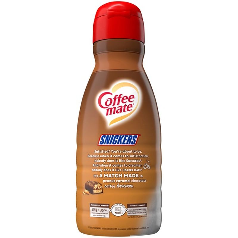 Nestlé Coffee Mate Snickers Liquid Coffee Creamer (32 oz