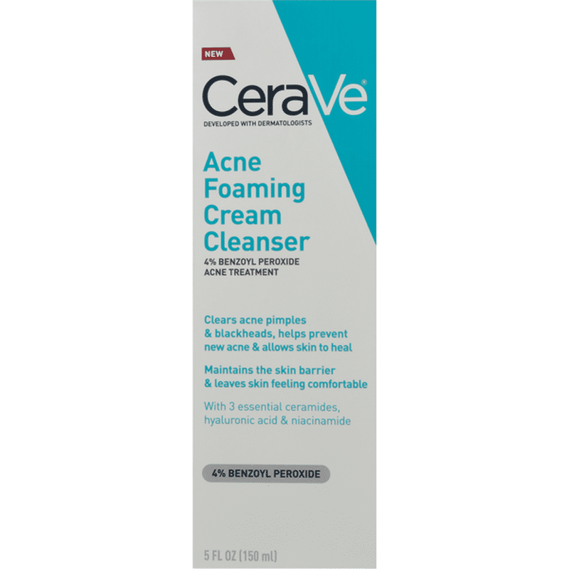 CeraVe Acne Foaming Cream Cleanser (5 fl oz) - Instacart