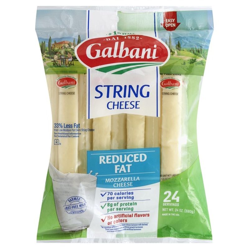 Galbani Dairy Galbani Reduced Fat Mozzarella String Cheese (24 oz