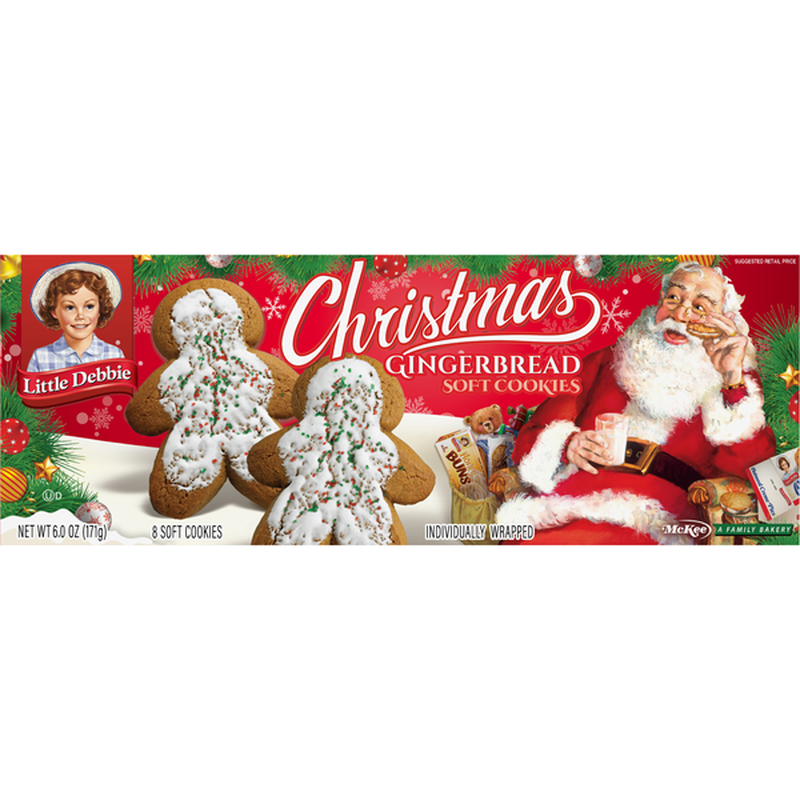 Little Debbie Soft Cookies, Christmas Gingerbread (6 Oz) - Instacart