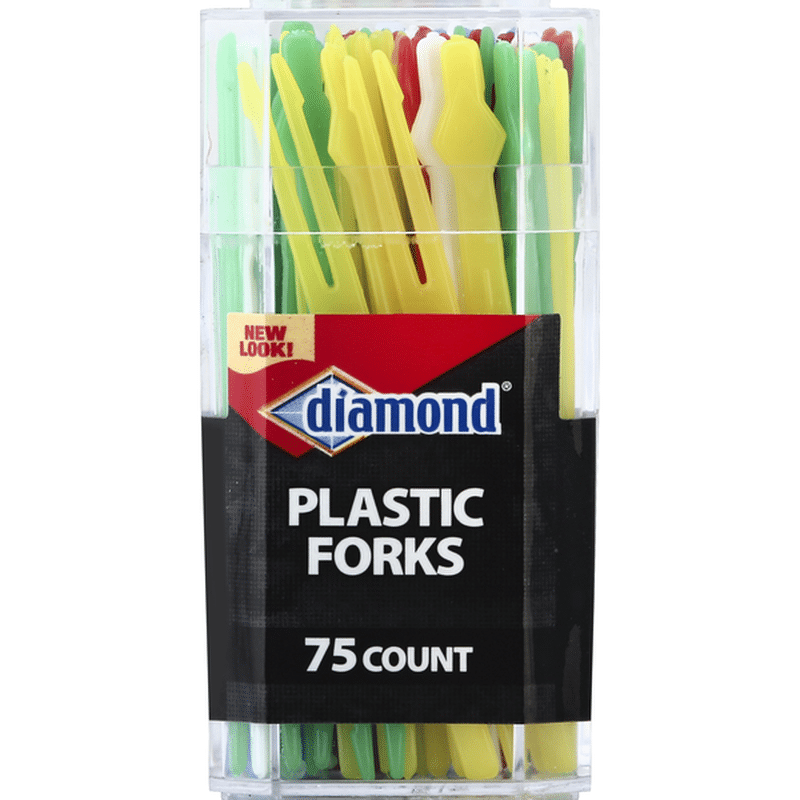 Diamond Forks, Plastic (75 each) Instacart