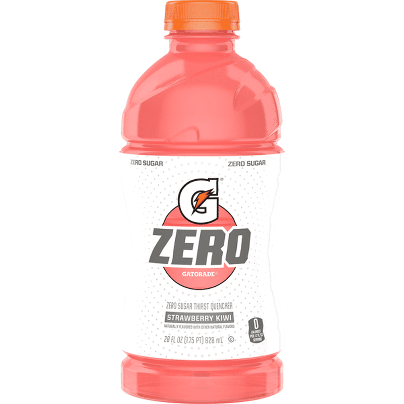 Gatorade G Zero Thirst Quencher Strawberry Kiwi Bottle (28 fl oz ...