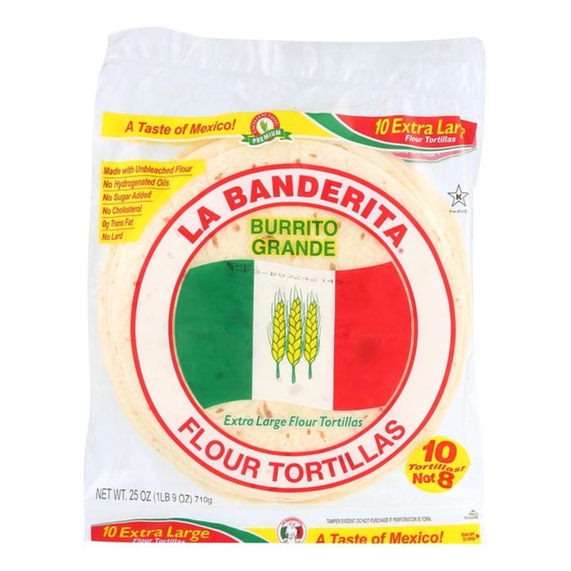 La Banderita Burrito Grande Flour Tortillas (25 oz) from Walmart