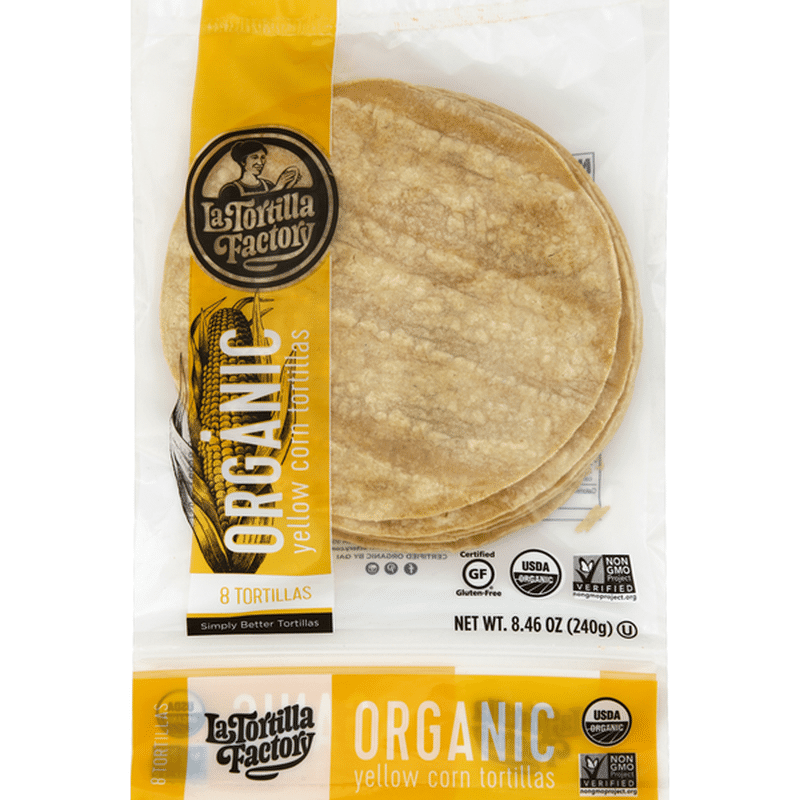 La Tortilla Factory Yellow Corn Organic Tortillas 8 CT (8 ct) Instacart
