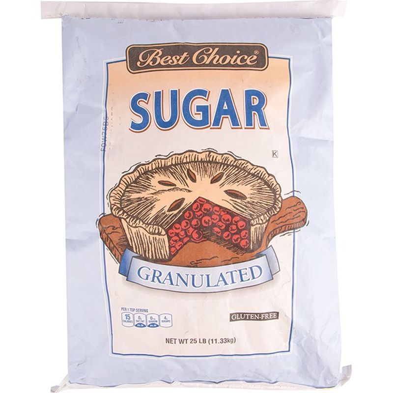 Best Choice Granulated Sugar (25 lb) - Instacart