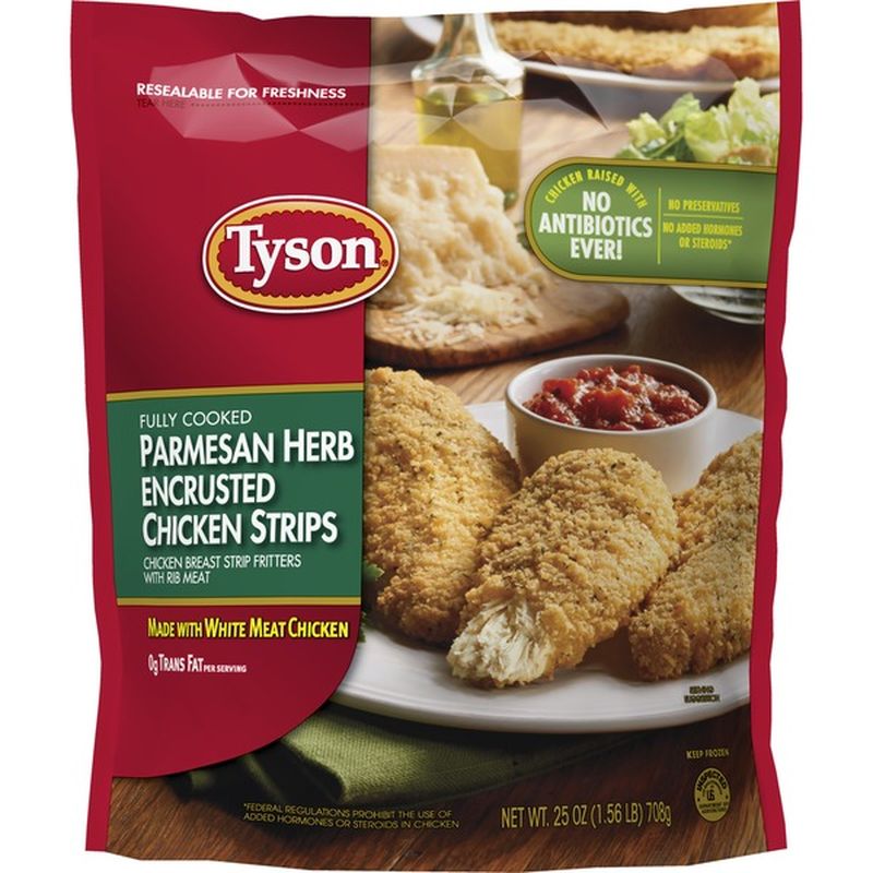 Tyson Tyson® Fully Cooked Parmesan Herb Crispy Chicken Strips, 25 oz
