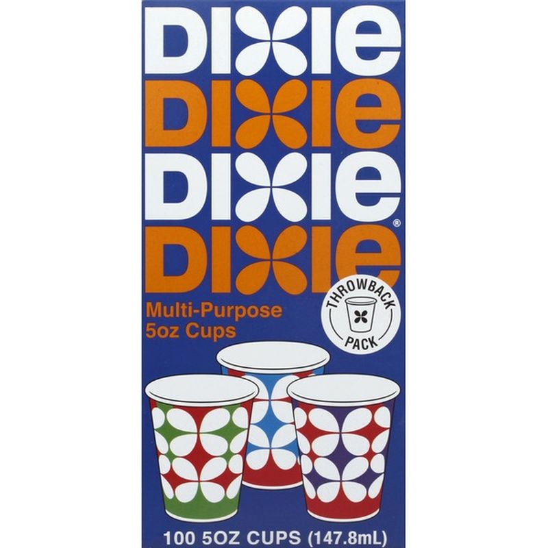 Dixie Cups, MultiPurpose, Throwback Pack, 5 Ounce (100 each) Instacart