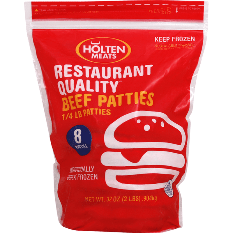 Holten Meats Patties, Beef (8 each) Instacart
