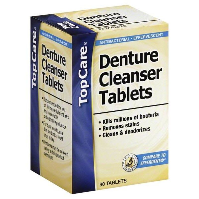 Top Care AntiBacterial Effervescent Total Clean Denture Cleanser