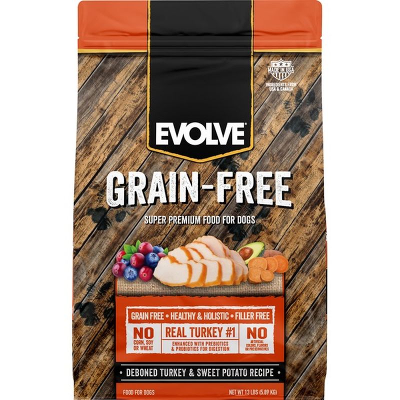 Evolve Dog Food Grain Free Deboned Turkey Sweet Potato Recipe 14 Lb Instacart